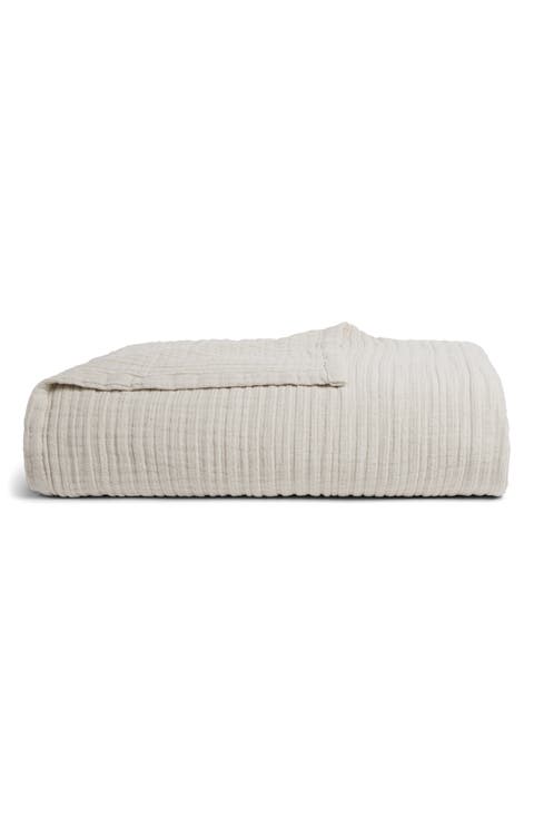Cloud Organic Cotton & Linen Gauze Throw Blanket