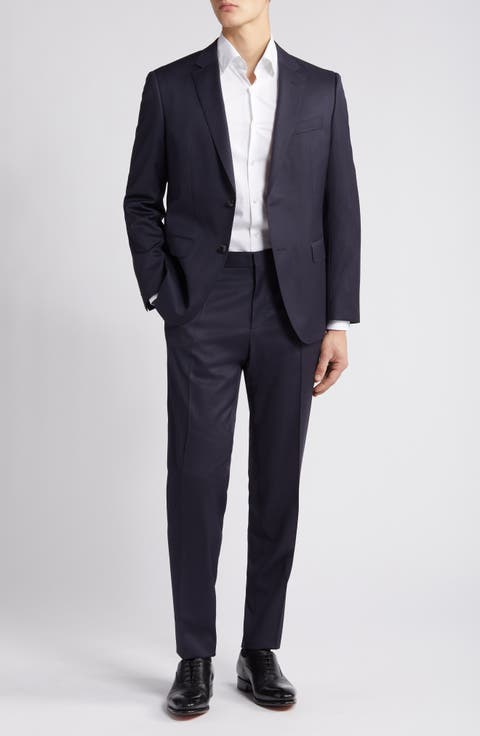 Huge Solid Wool Suit