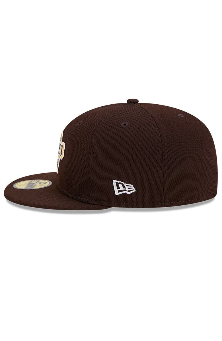 New Era Men's New Era Brown San Diego Padres 2025 MLB Clubhouse 59FIFTY Fitted Hat, Alternate, color, 