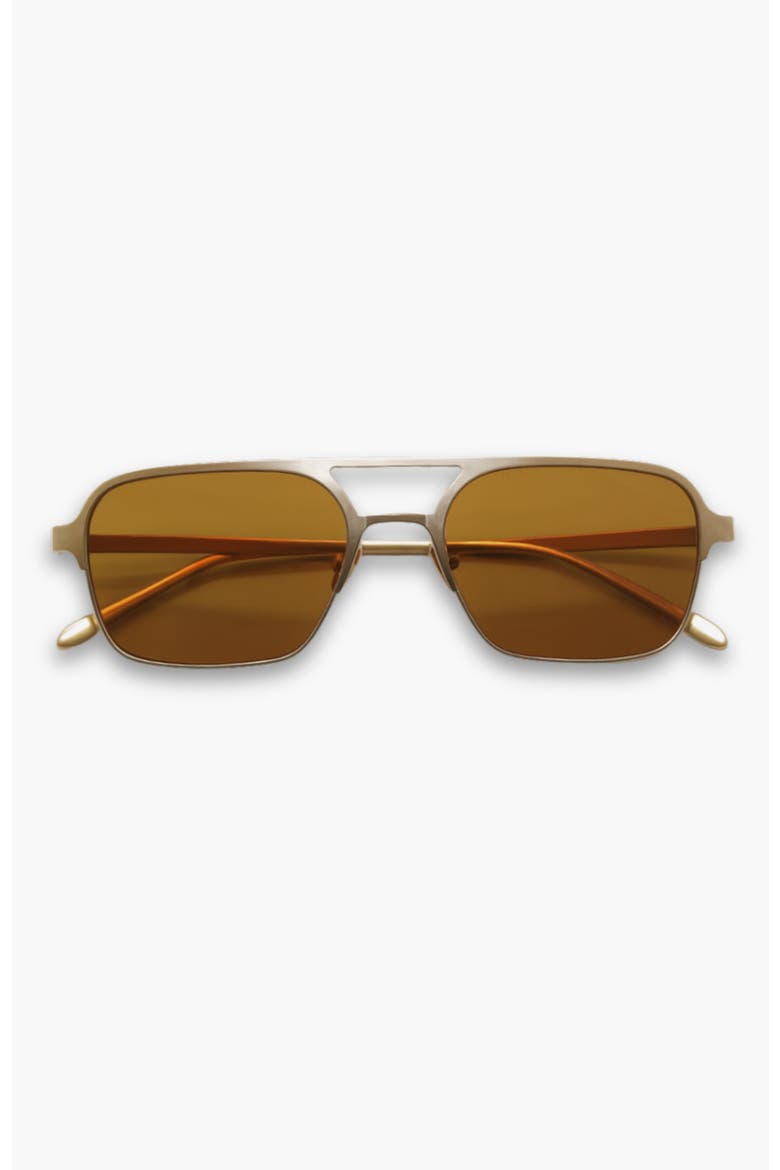 Jimmy Aviator Polarized Sunglasses, Main, color, Brown