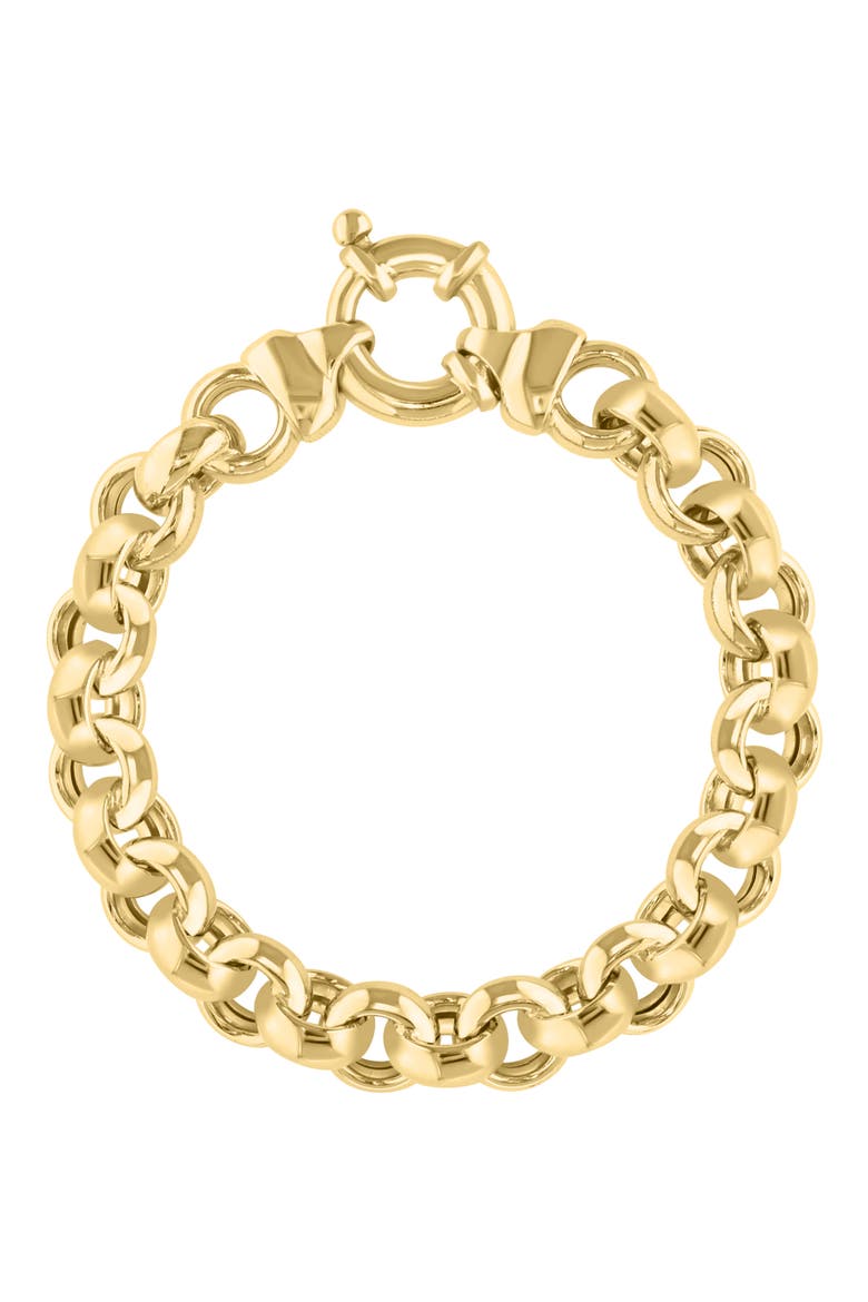 Circular Link Bracelet, Main, color, GOLD