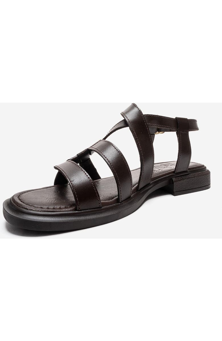 Forever & Always Shoes Laveda Leather Strap Sandal, Alternate, color, Brown