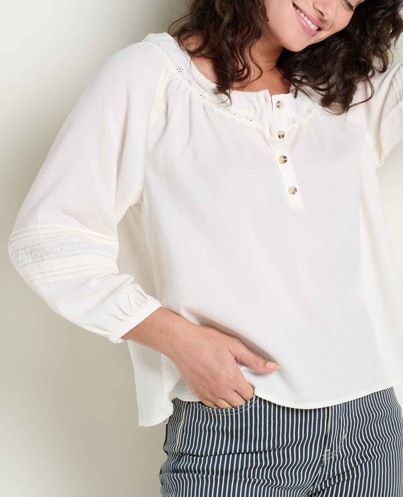 Toad & Co Manzana Long Sleeve Peasant Shirt (Women) | Nordstrom