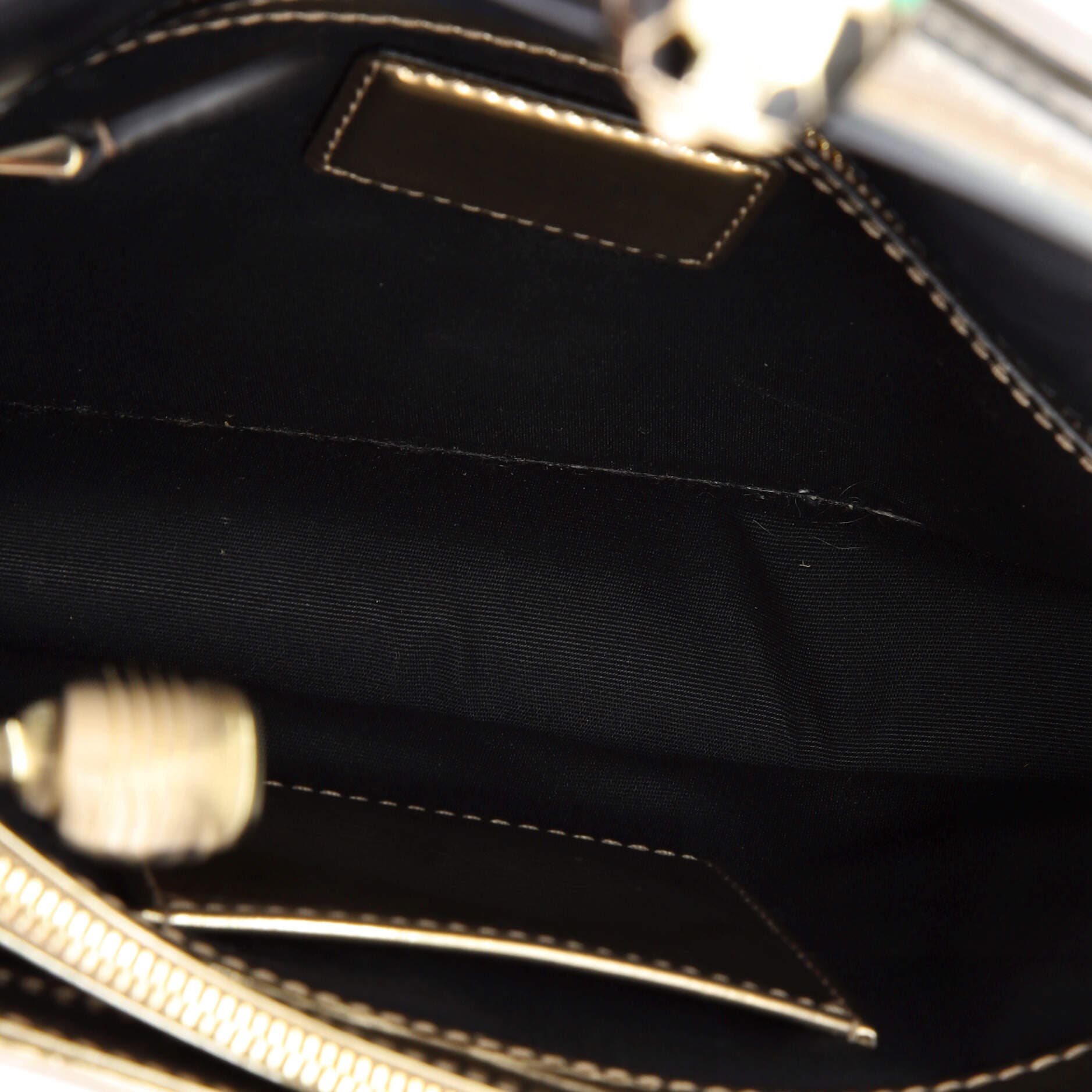 Serpenti Forever Shoulder Bag Patent Medium, Alternate, color, Metallic Gold
