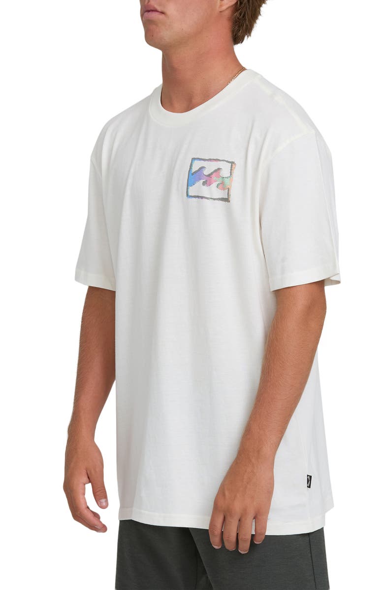 Billabong Crayon Wave Premium Graphic T-Shirt, Alternate, color, Off White