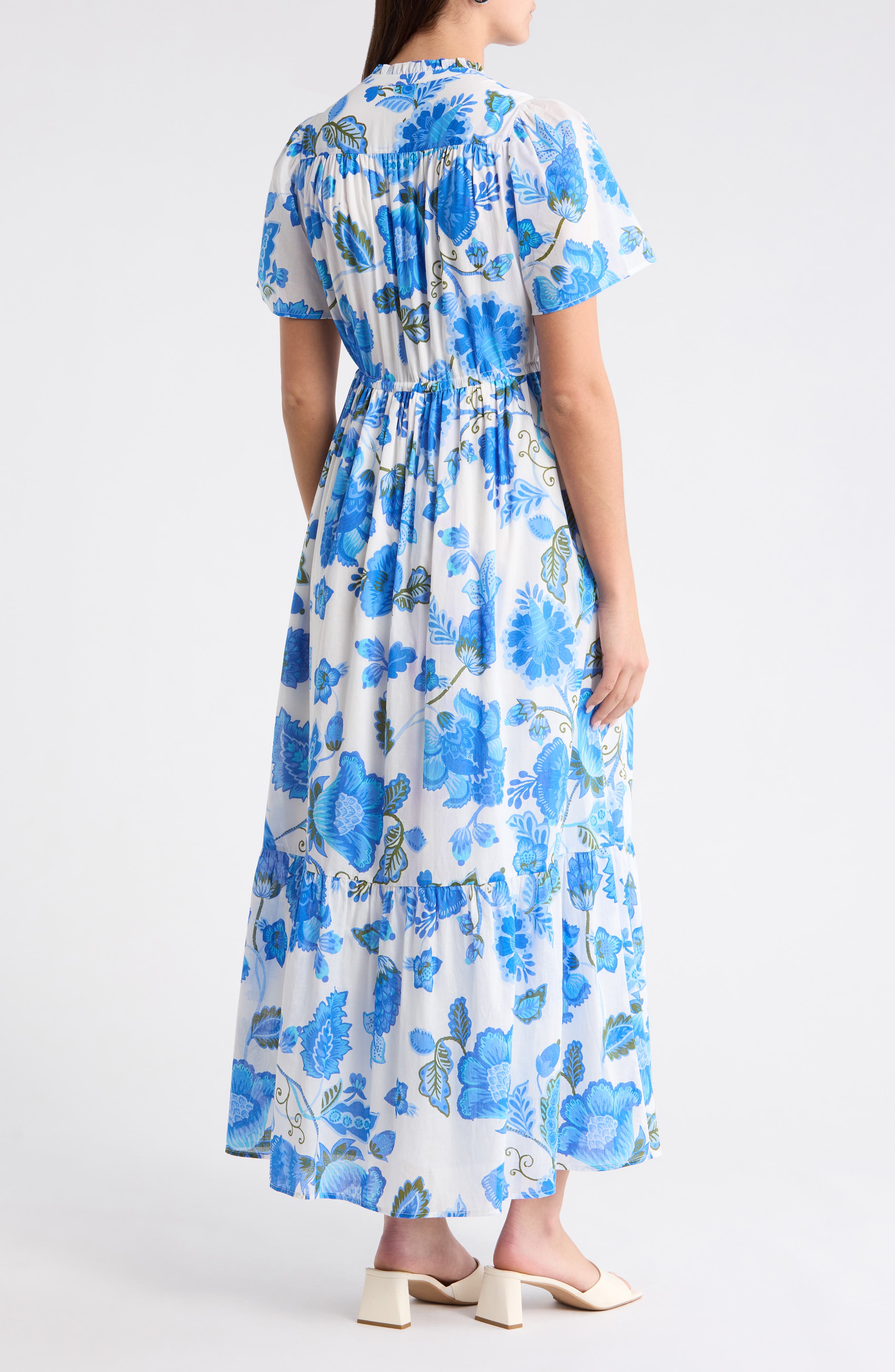 Samian Floral Kissa Button Down Dress - image 2