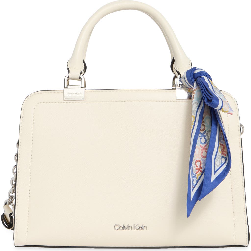 Calvin Klein Azalea Satchel In White