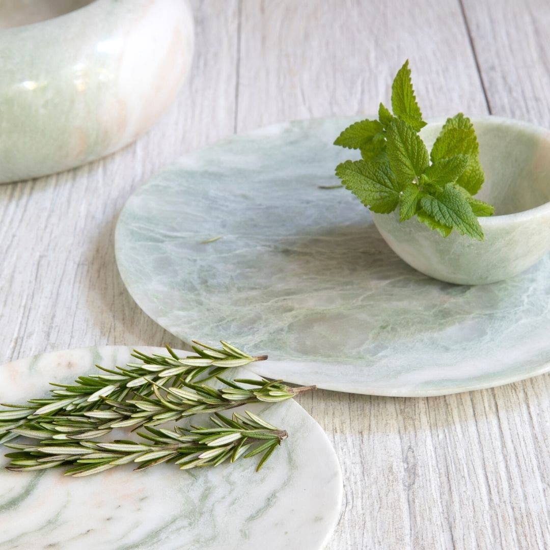 Be Home Lady Marble Plate - Thumbnail 2