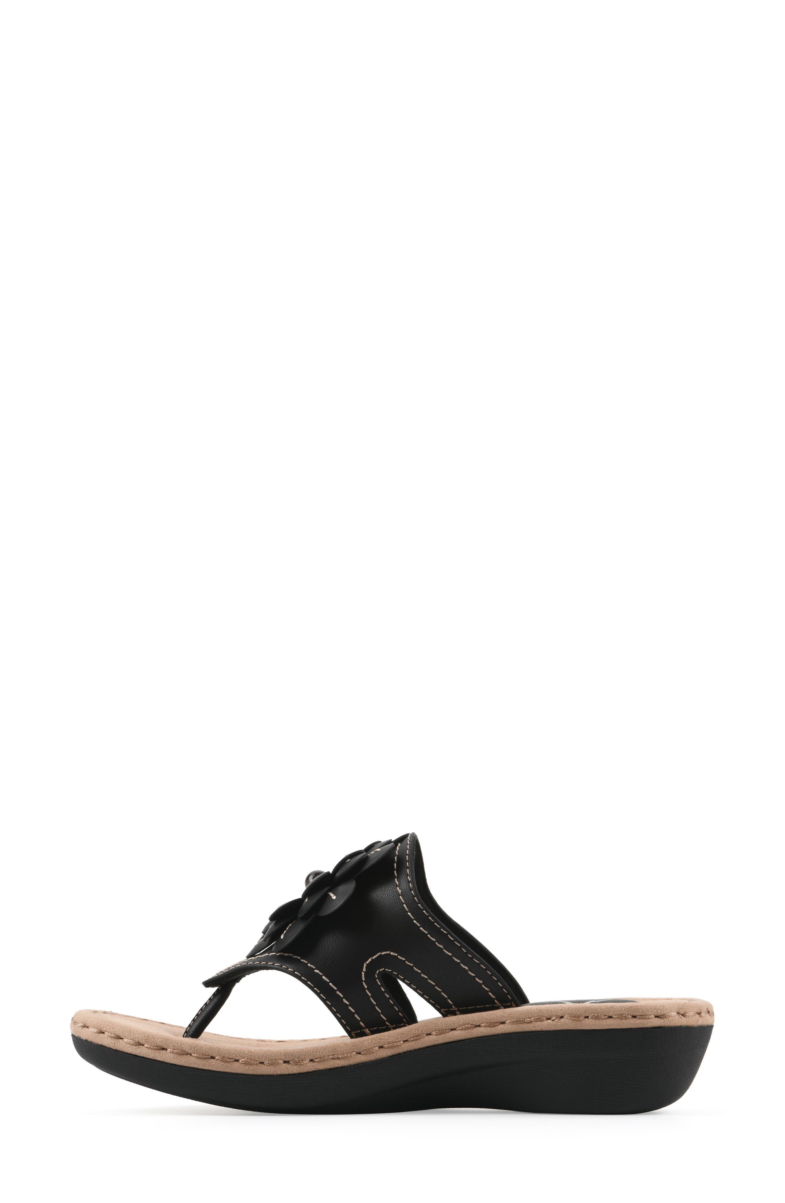 CLIFFS BY WHITE MOUNTAIN Cashlyn Floral Mini Wedge Sandal - Wide Width Available, Alternate, color, 
