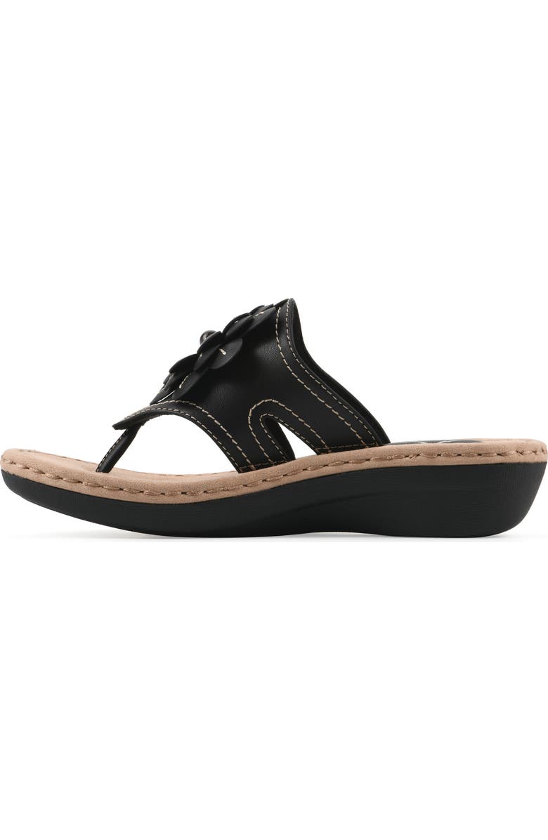 CLIFFS BY WHITE MOUNTAIN Cashlyn Floral Mini Wedge Sandal - Wide Width Available, Alternate, color,