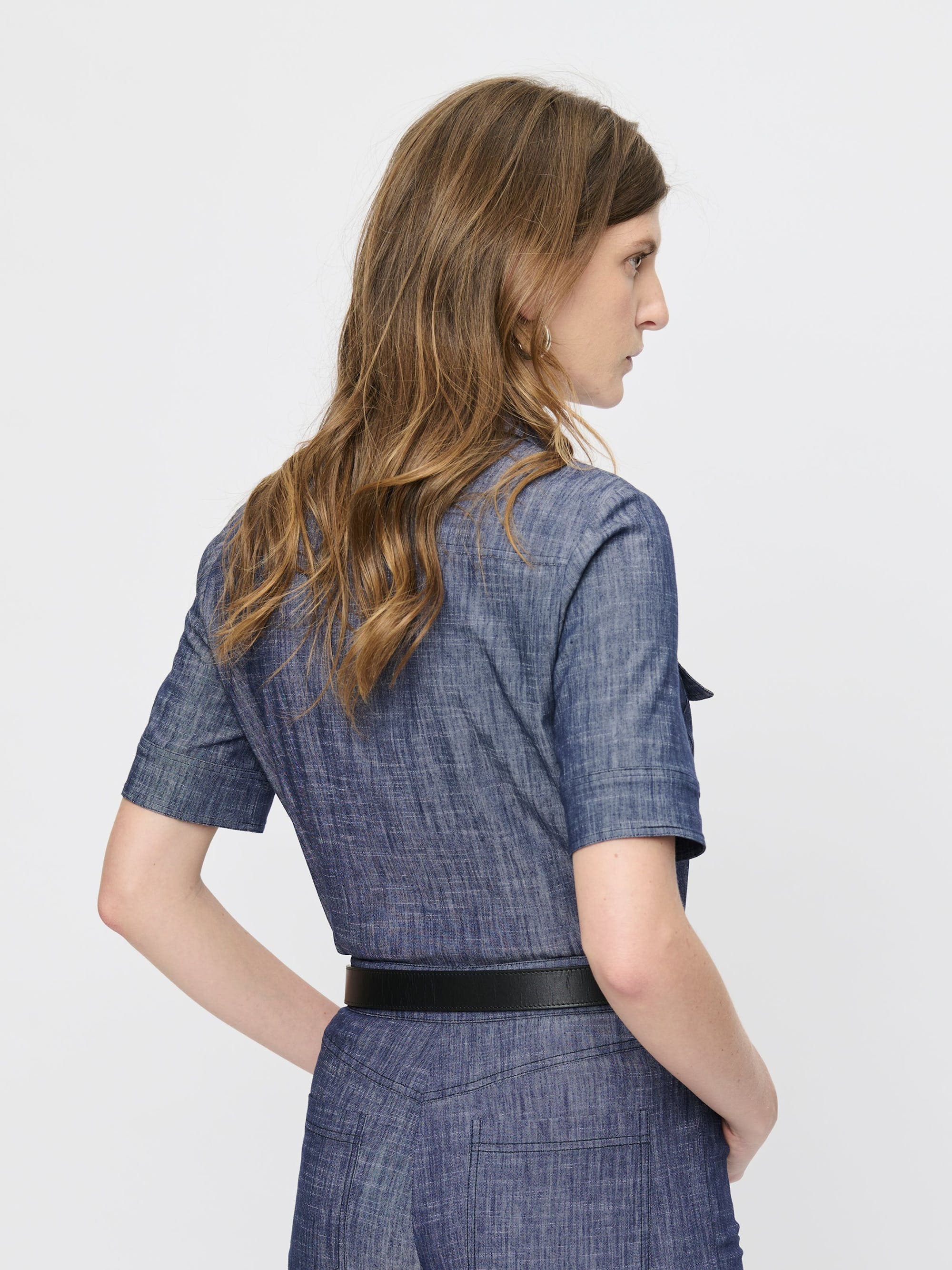Vesper Stretch denim poplin shirt - image 4
