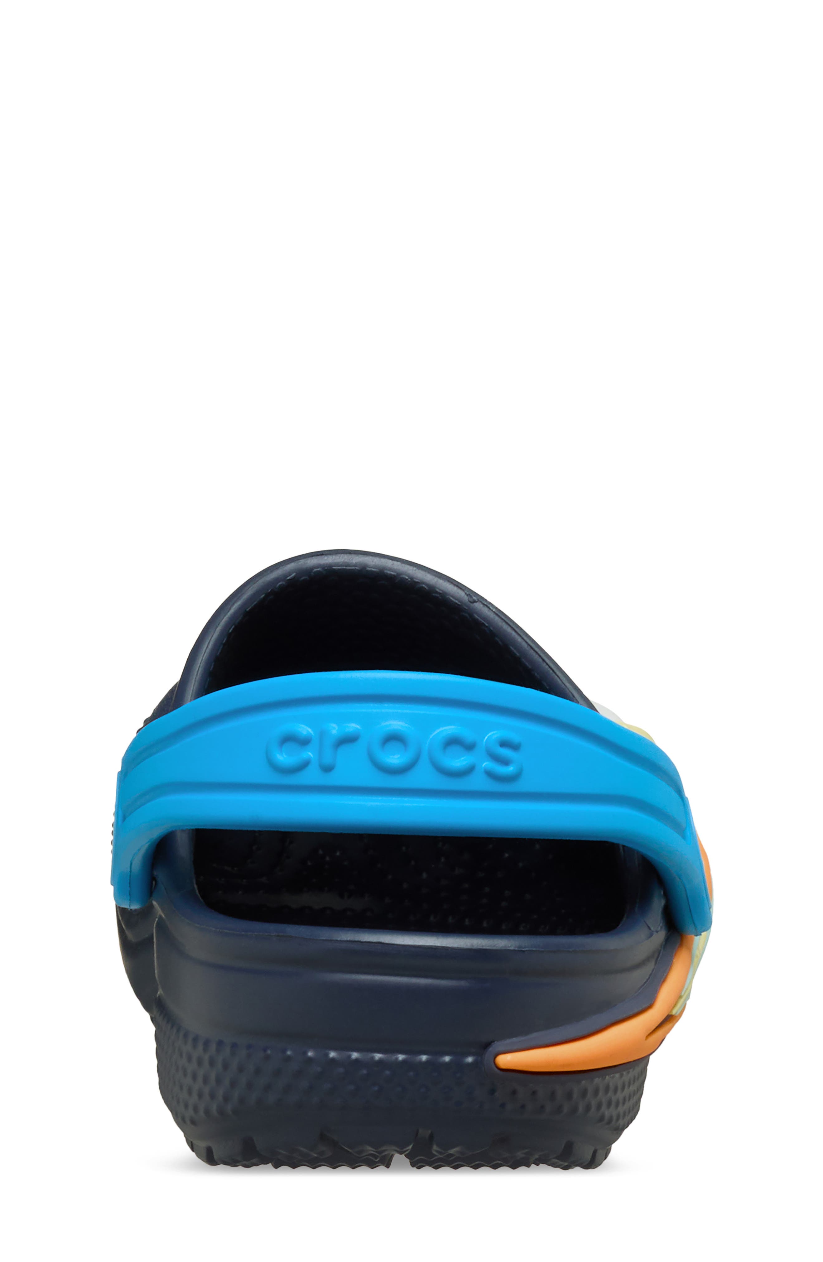 CROCS Kids' Classic UFO Light-Up Clog, Alternate, color, Navy