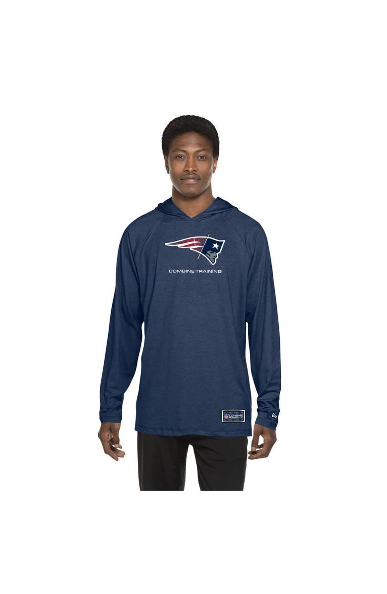 New Era Men's New Era  Navy New England Patriots Functional Fandom Hoodie, Alternate, color, 