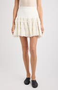 Alaïa Wool Blend Ruffle Sweater Skirt