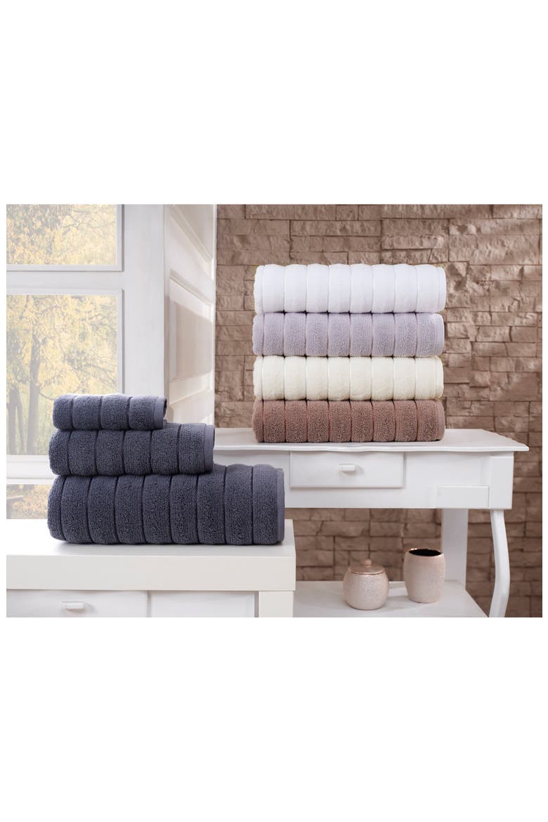 Vague 2-Piece Bath Towel Set, Alternate, color, SILVER