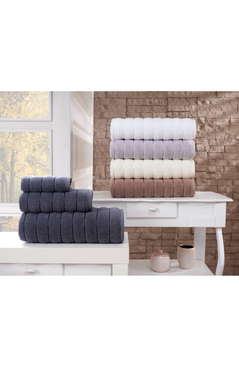 Brooks Brothers Vague 6-Piece Bath Towel Set, Alternate, color, Grey