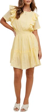 WISHLIST Swiss Dot Minidress