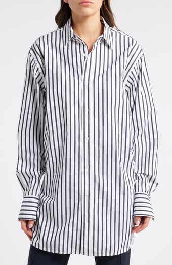 BOSS Berry Saturday Stripe Cotton Button-Up Shirt