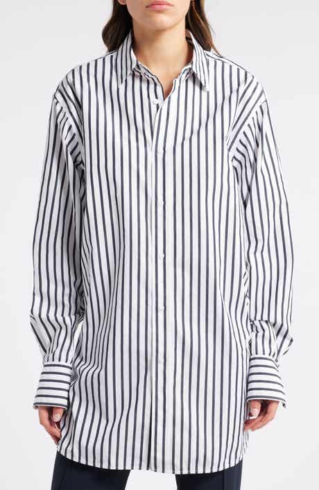BOSS Berry Saturday Stripe Cotton Button-Up Shirt