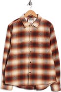 DENIM AND FLOWER Ombre Plaid Cotton Button-Up Shirt Jacket