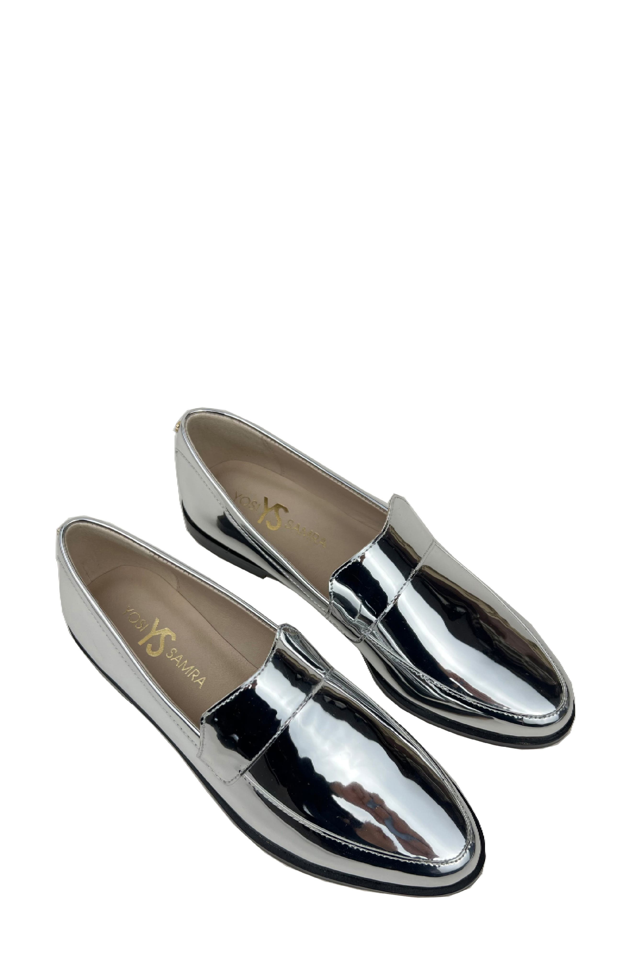 Yosi Samra Olivia Loafer, Main, color, Silver