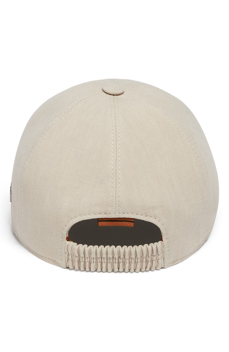 ZEGNA Linen Baseball Cap, Alternate, color, 
