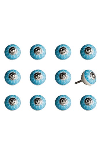 Kinetic 12-pack Knobs In Blue Cream