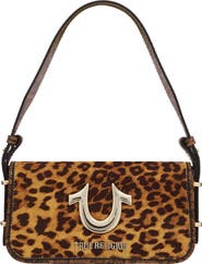 USPA ACCESSORIES Animal Print Horseshoe Shoulder Bag