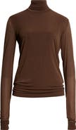 Saint Laurent Jersey Turtleneck Top