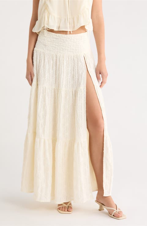 Embroidered Maxi Skirt