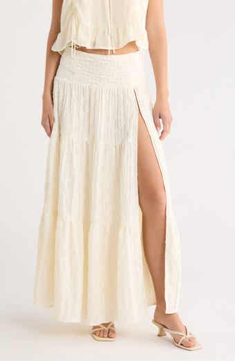 Embroidered Maxi Skirt