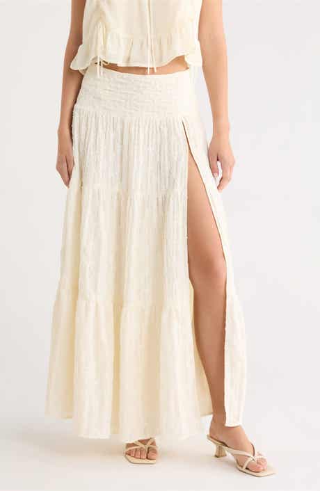 Embroidered Maxi Skirt