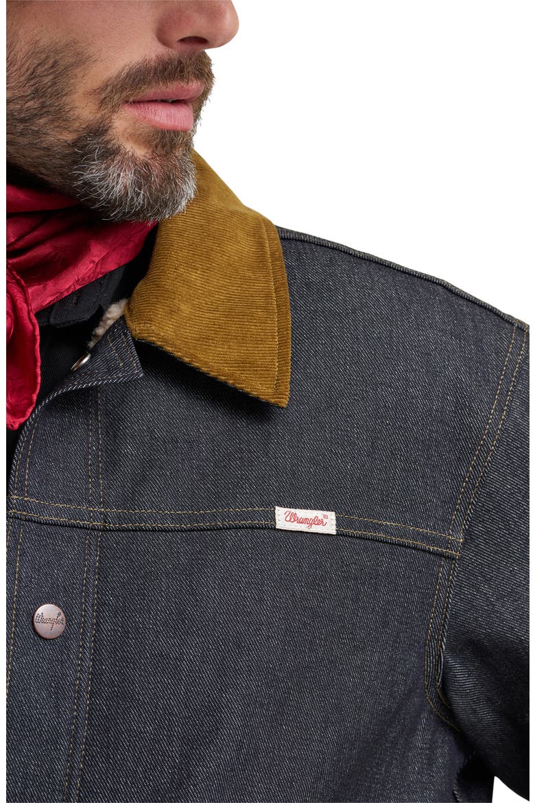 Filson X Wrangler Two-Tone Denim Work Jacket, Alternate, color, INDIGO