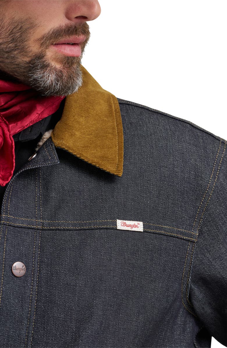Wrangler Filson X Wrangler Two-Tone Denim Work Jacket, Alternate, color, Indigo