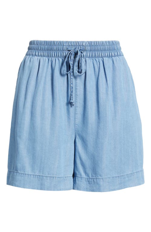 BEACHLUNCHLOUNGE BEACHLUNCHLOUNGE TONEY TIE WAIST CHAMBRAY SHORTS