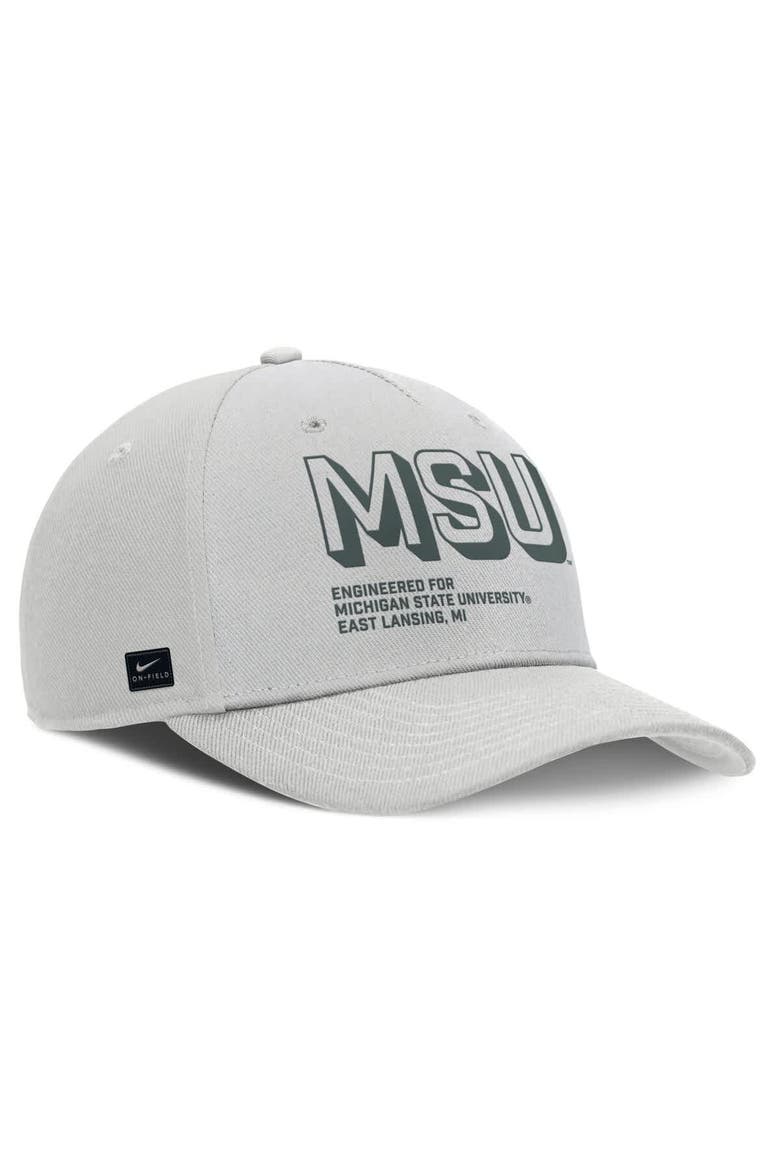 Men's Nike Gray Michigan State Spartans 2025 Sideline Dust Pinched Rise Adjustable Hat, Alternate, color, Gray
