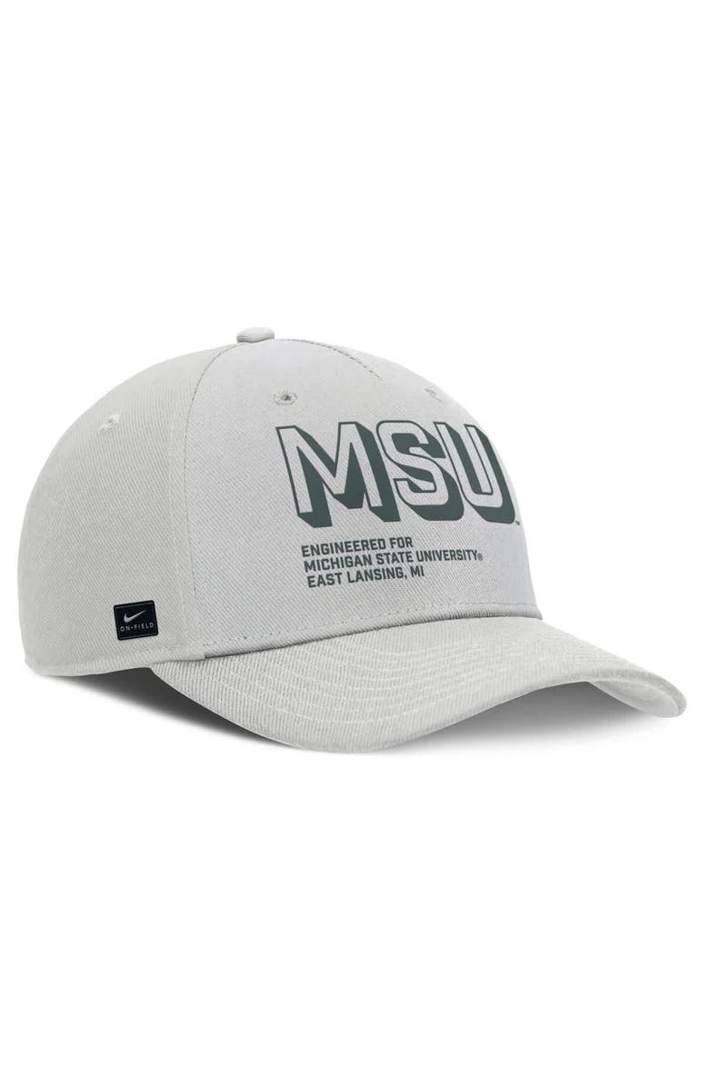 Nike Men's Nike Gray Michigan State Spartans 2025 Sideline Dust Pinched Rise Adjustable Hat, Alternate, color, Gray