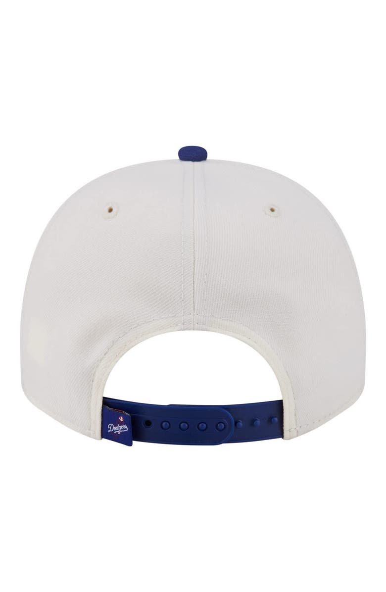 New Era Men's New Era Cream/Royal Los Angeles Dodgers Classic A-Frame 9FIFTY Snapback Hat, Alternate, color, Cream