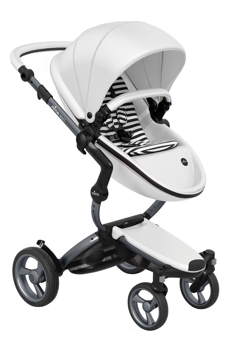 mima Xari Graphite Chassis Stroller with Reversible Reclining Seat & Carrycot, Main, color, 