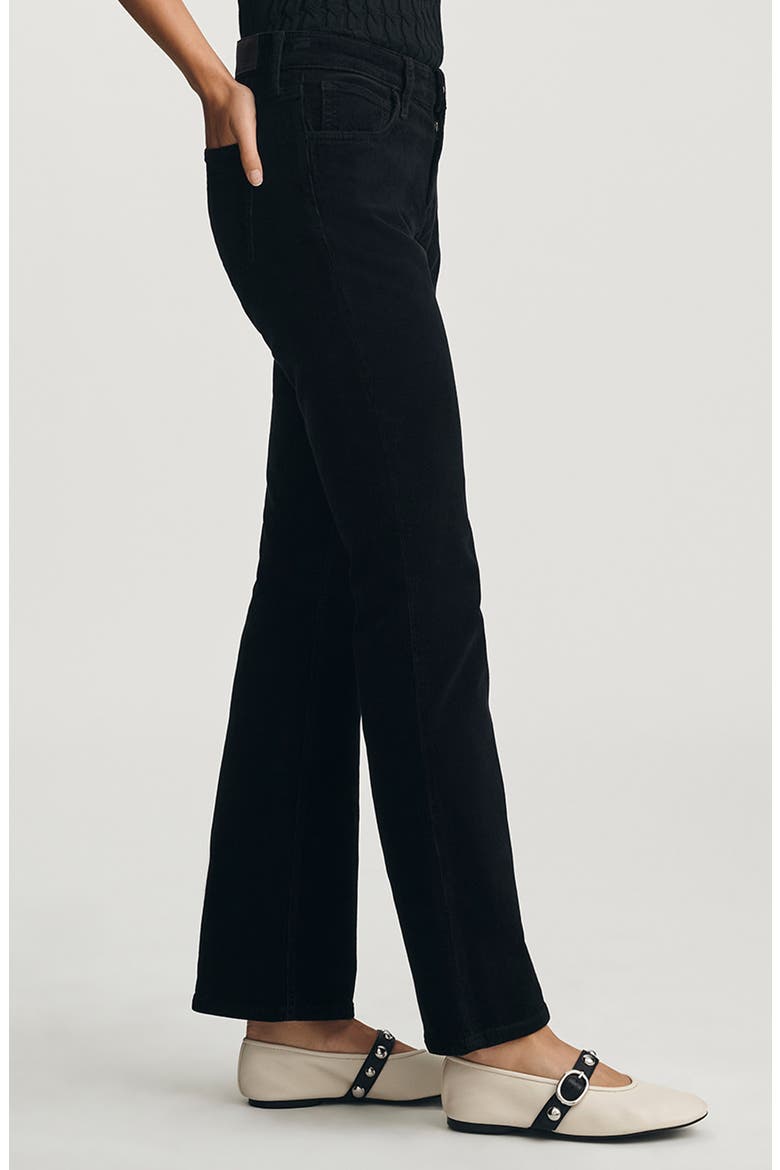 Molly Mid Rise Corduroy Bootcut Jeans, Alternate, color, BLACK CORD