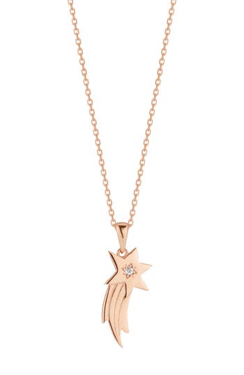 Sphera Milano Shooting Star Pendant Necklace In Gold
