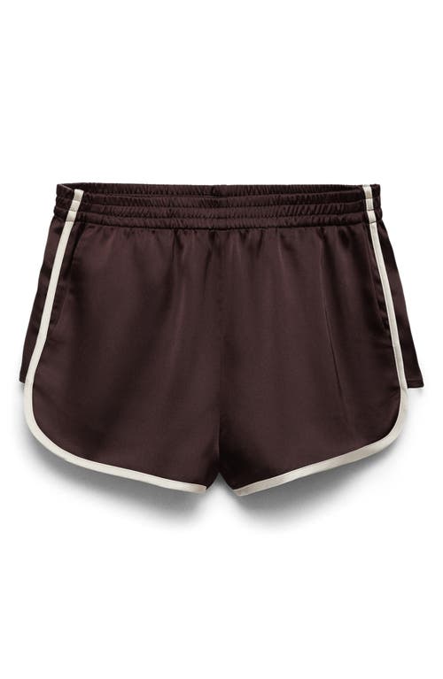 Mango Stripe Shorts In Purple