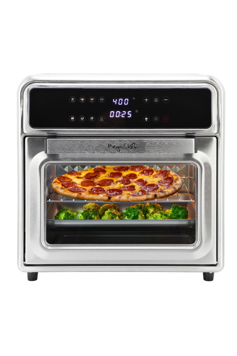 Digital Electric Multi-Function Air Fryer and Counter Top Oven, Main, color, Grey