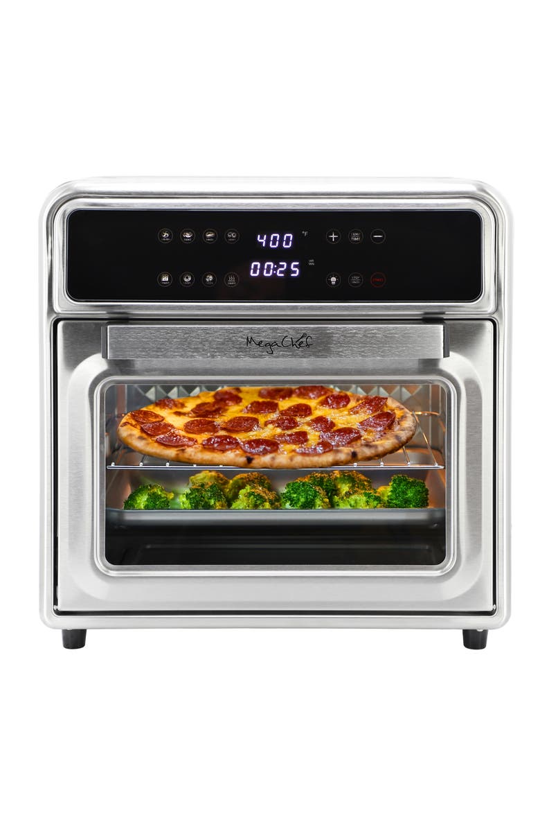 Megachef Digital Electric Multi-Function Air Fryer and Counter Top Oven, Main, color, Grey