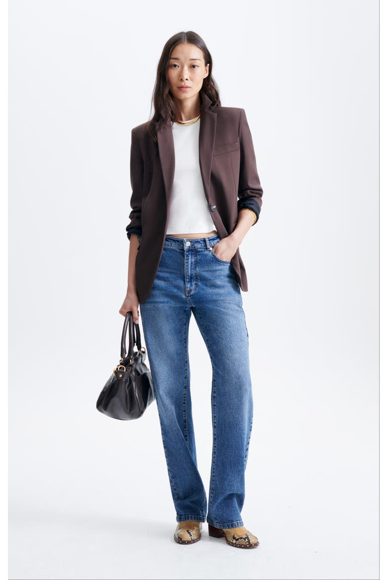 Blazer Jacket, Alternate, color, Chocolat