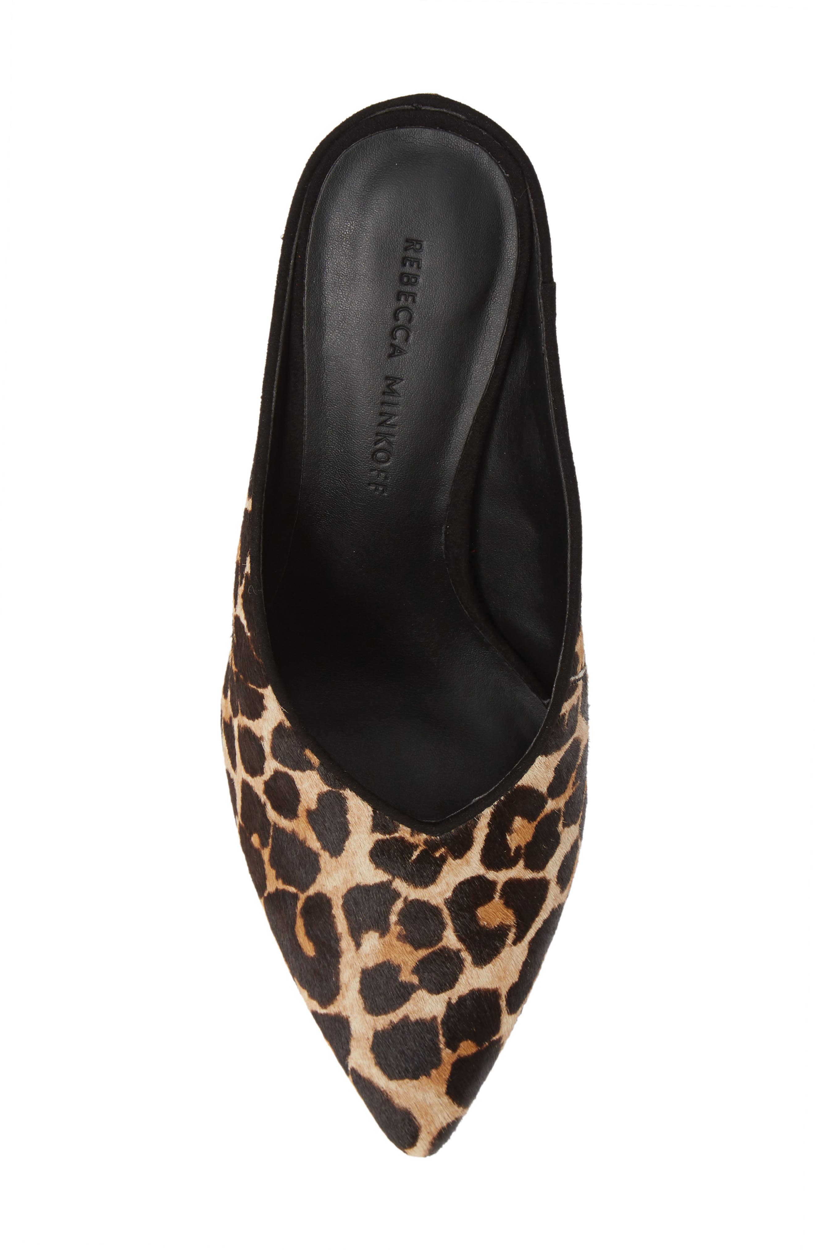 Rebecca Minkoff Gabien Leopard Print Genuine Calf Hair Mule, Alternate, color, 