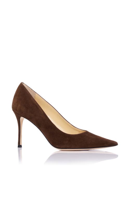 Marion Parke Classic Pump 85 Suede In Brown