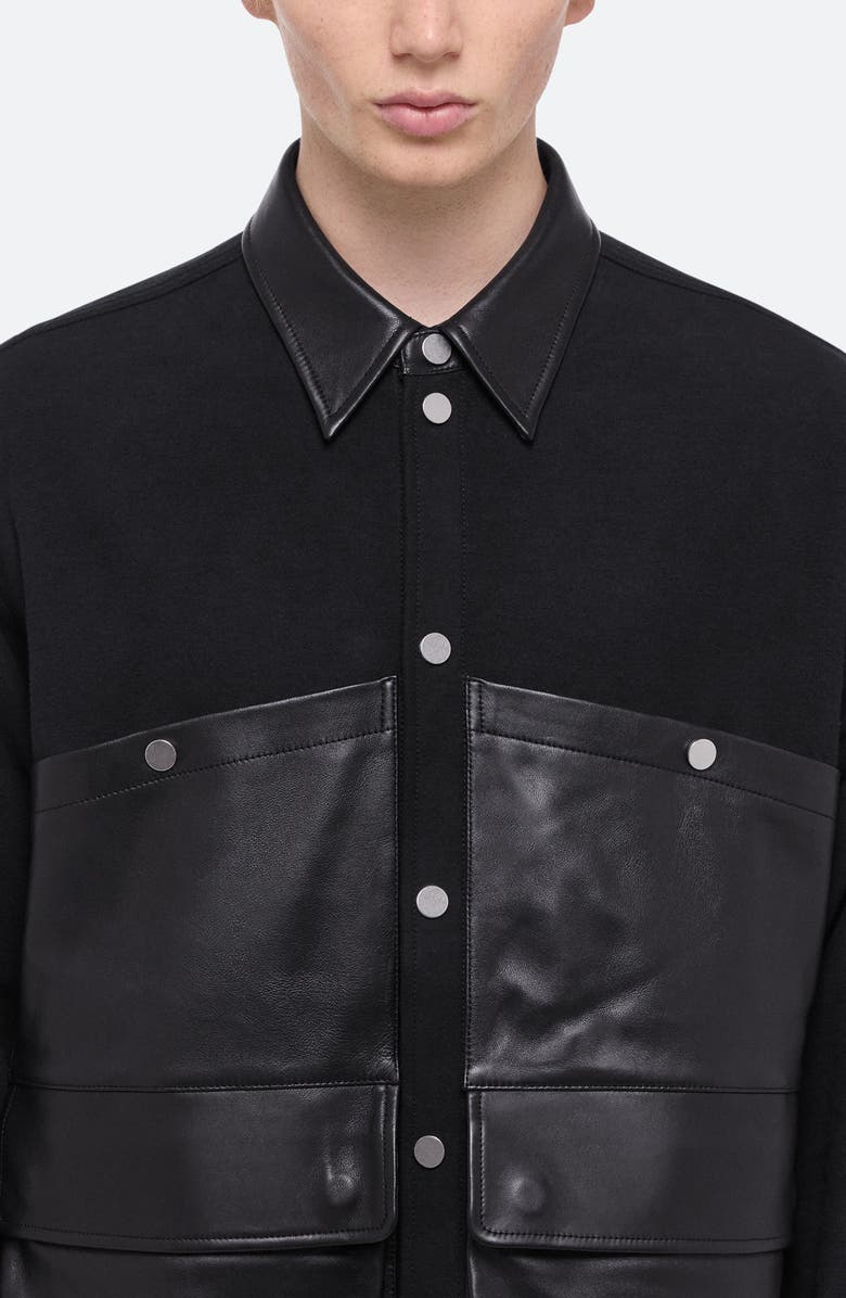 Helmut Lang Mixed Media Hunting Jacket, Alternate, color, 