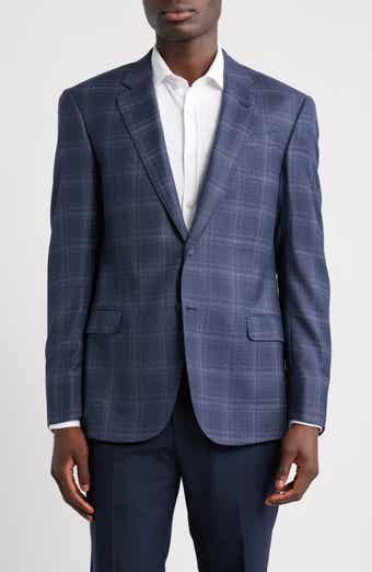 Emporio Armani G-Line Blue Check Slub Sport Coat