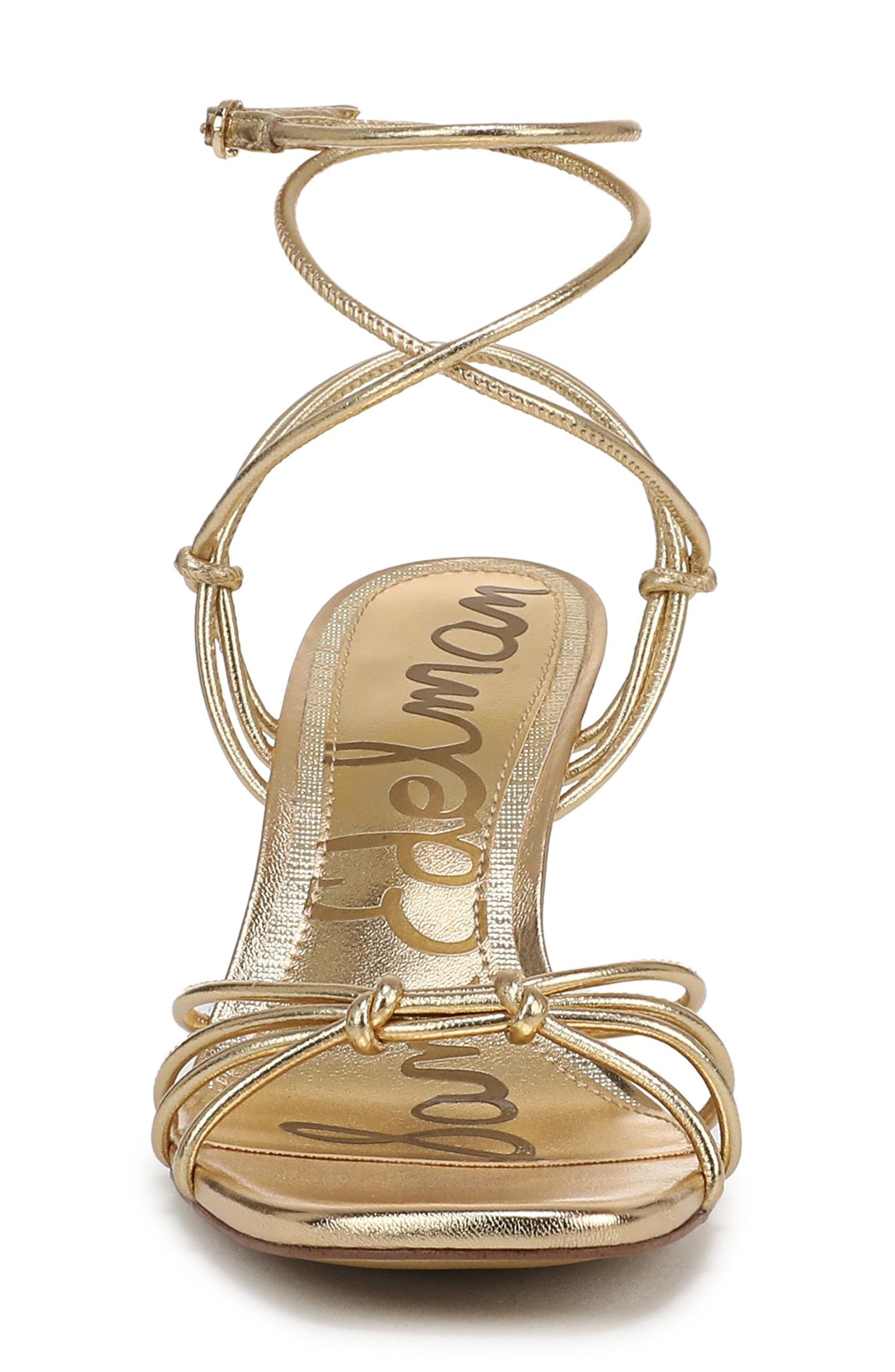 Daxton Ankle Strap Wedge Sandal, Alternate, color, AMBER GOLD
